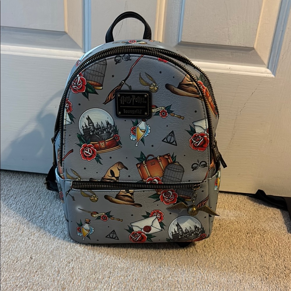 Harry Potter Loungefly Gray Backpack